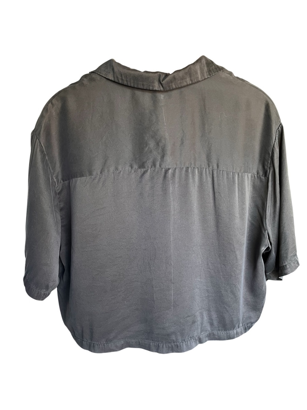 lunya Cropped Button-Front 100% Silk Pajama Top - Picture 2 of 9